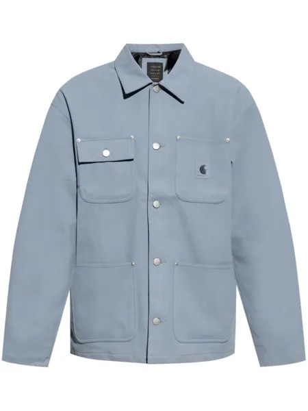 Carhartt WIP куртка-рубашка из замши Michigan, синий