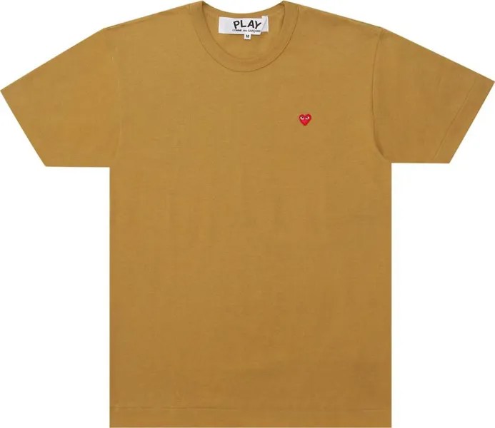 Футболка Comme des Garçons PLAY Small Heart T-Shirt Olive, зеленый