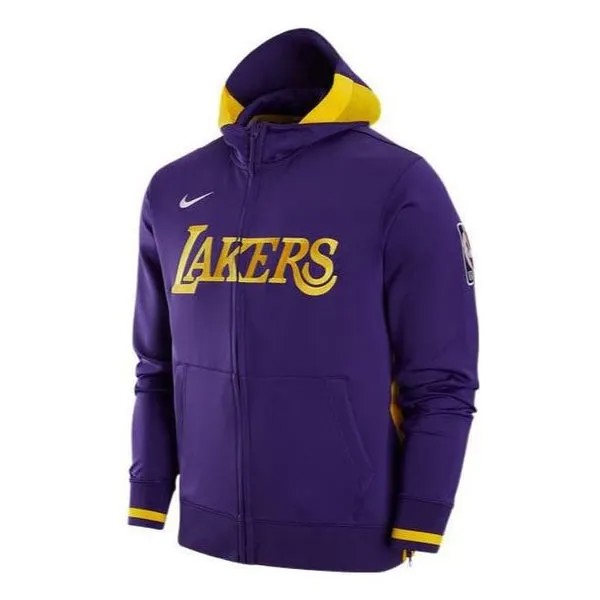 Толстовка Nike NBA Logo Zipped Hooded Jacket 'Lakers Purple', фиолетовый