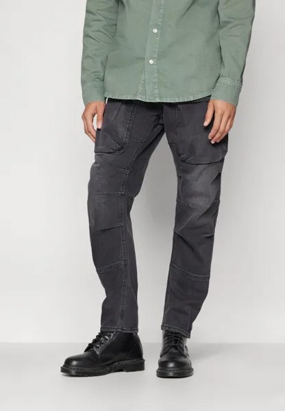 Джинсы-бойфренды REGULAR TAPERED CARGO G-STAR, черный деним