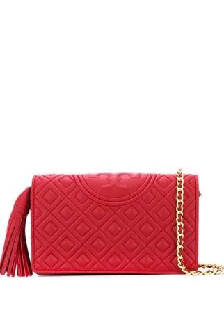 Tory Burch стеганая сумка через плечо с логотипом