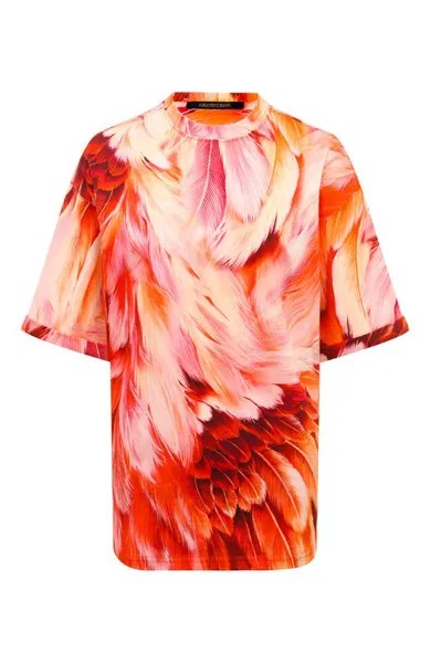Хлопковая футболка Roberto Cavalli