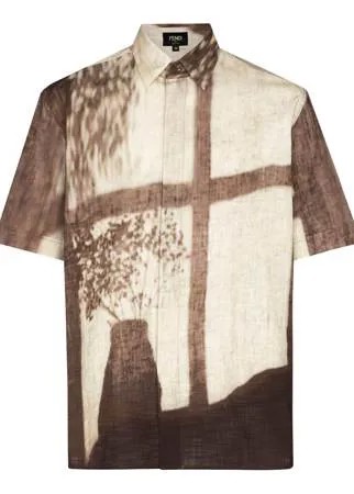 Fendi рубашка Shady Window с короткими рукавами