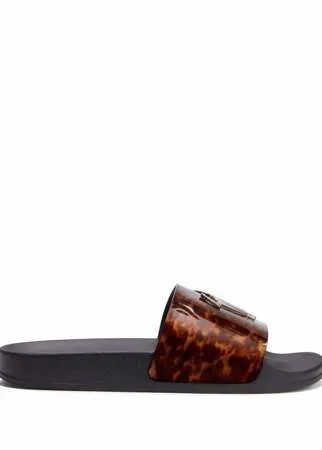 Giuseppe Zanotti шлепанцы Brett с логотипом