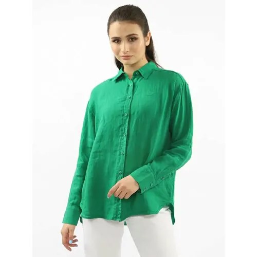 Рубашка  A Passion Play, длинный рукав, размер S, зеленый