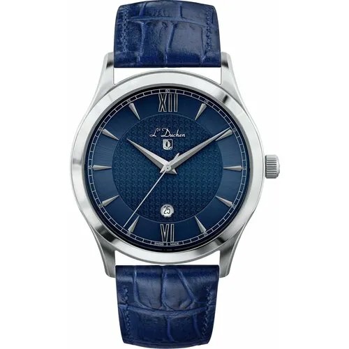 Наручные часы L'Duchen, серебряный, синий