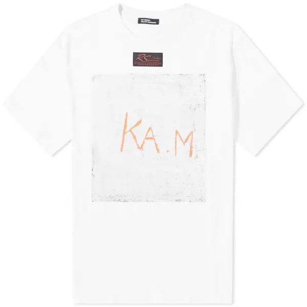 Raf Simons Футболка оверсайз K.A.M, белый