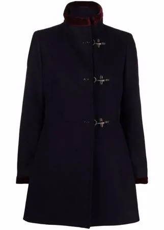 Fay шерстяное пальто миди с высоким воротником