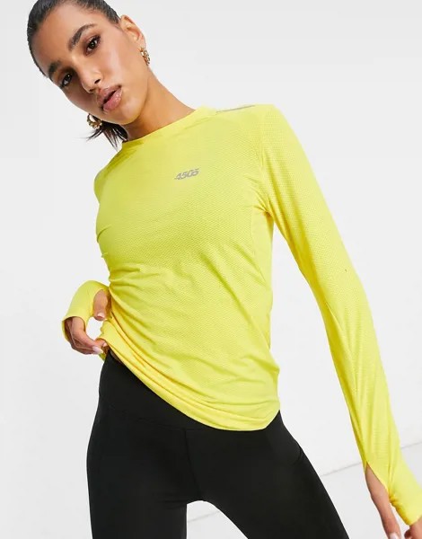 Лонгслив для бега ASOS 4505-Желтый
