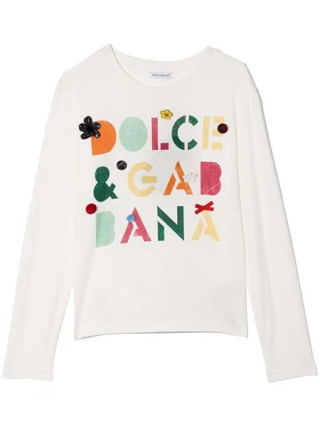 Dolce & Gabbana Kids футболка с длинными рукавами