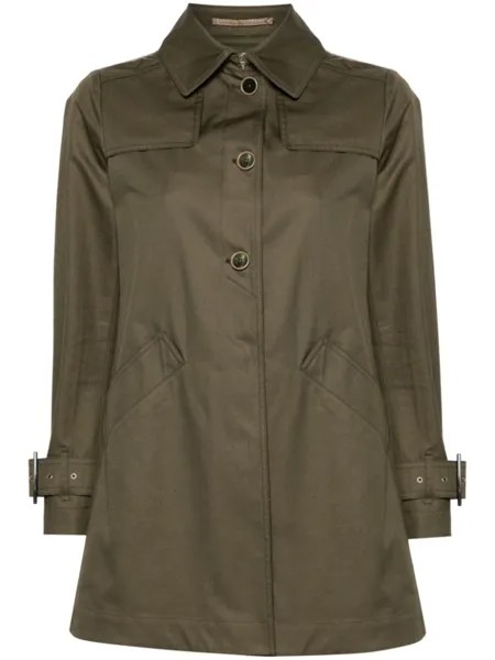 Herno тренч Delon and Monogram, зеленый