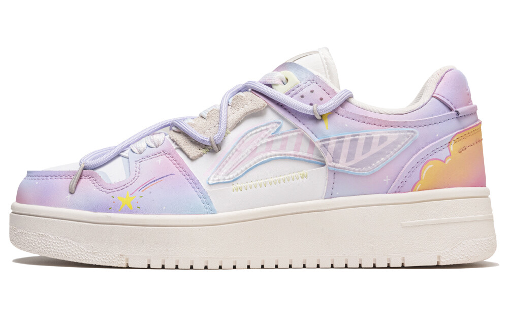 Кроссовки LINING Tianji 2.0 Skateboarding Shoes Women's Low-top Pink, фиолетовый