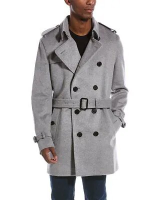 Burberry Мужское пальто в стиле милитари из смеси шерсти и кашемира