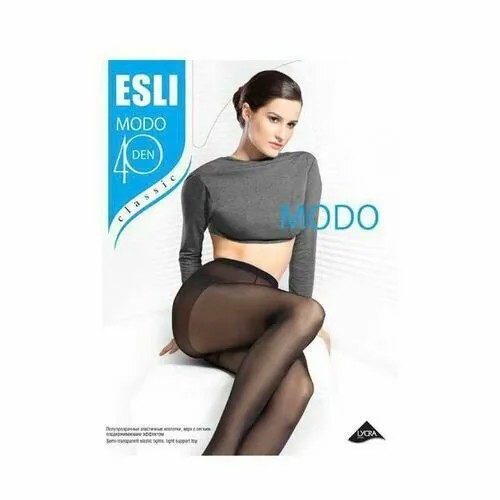 Колготки ESLI, 40 den, размер 3, черный