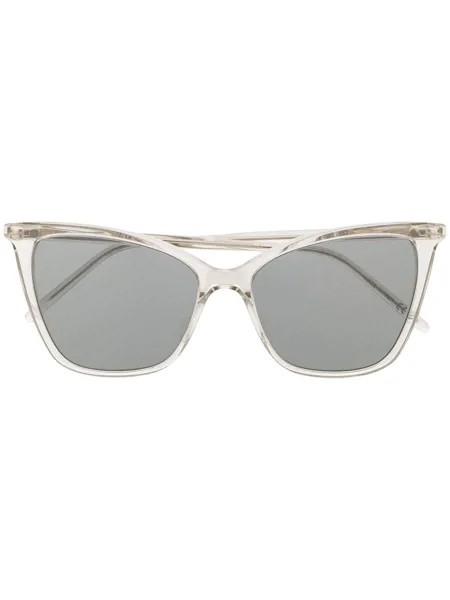 Saint Laurent Eyewear солнцезащитные очки SL 384 в оправе 'кошачий глаз'