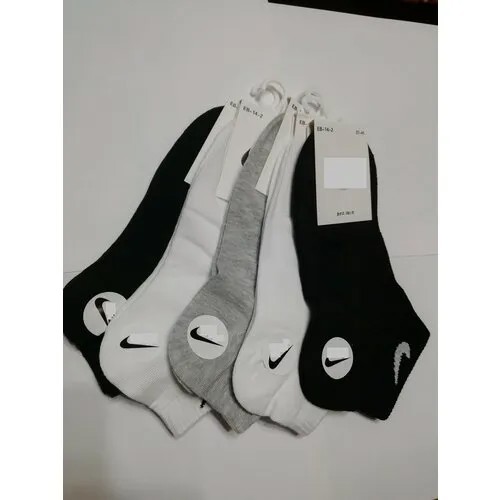 Носки , 2 пары, размер 37-41, серый, белый, черный