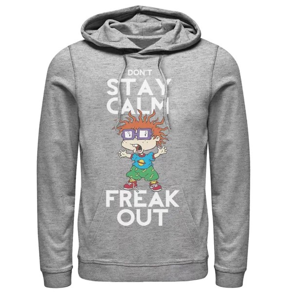 Мужская толстовка с рисунком Rugrats Chuckie Don't Stay Calm Freak Out Nickelodeon