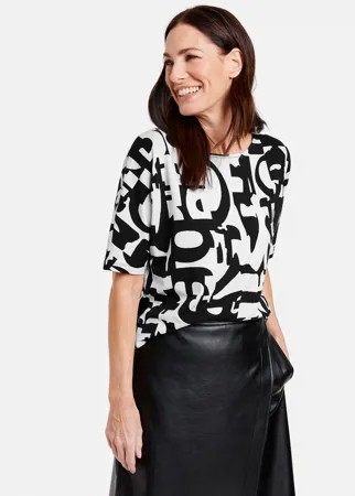 Блуза с контрастными буквами GERRY WEBER