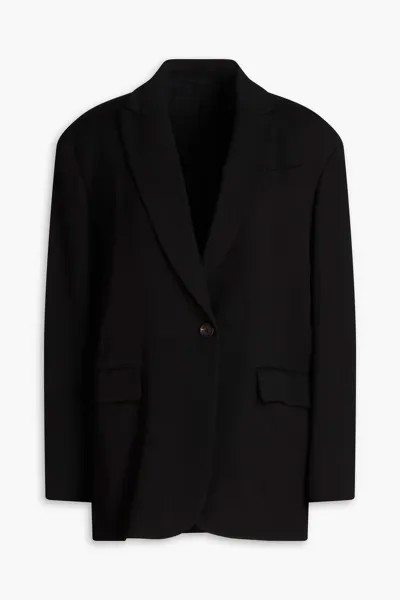 Саржевый пиджак Brunello Cucinelli, черный