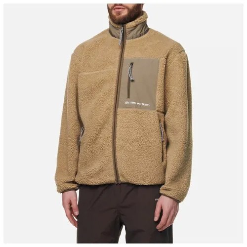 Мужская флисовая куртка thisisneverthat SP Sherpa Fleece Pocket бежевый, Размер S