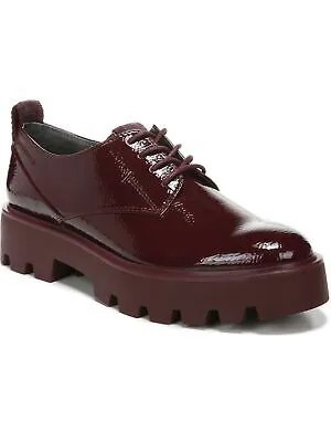 FRANCO SARTO Женские бордовые туфли-оксфорды на платформе 1 дюйм со шнуровкой на блочном каблуке 6 м