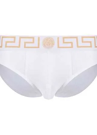 Versace трусы-брифы с узором Greca