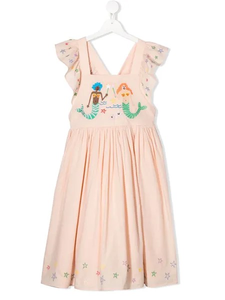 Stella McCartney Kids платье с вышивкой