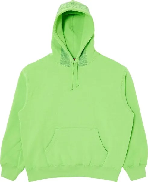 Толстовка Supreme Jacquard Stripe Hooded 'Bright Green', зеленый