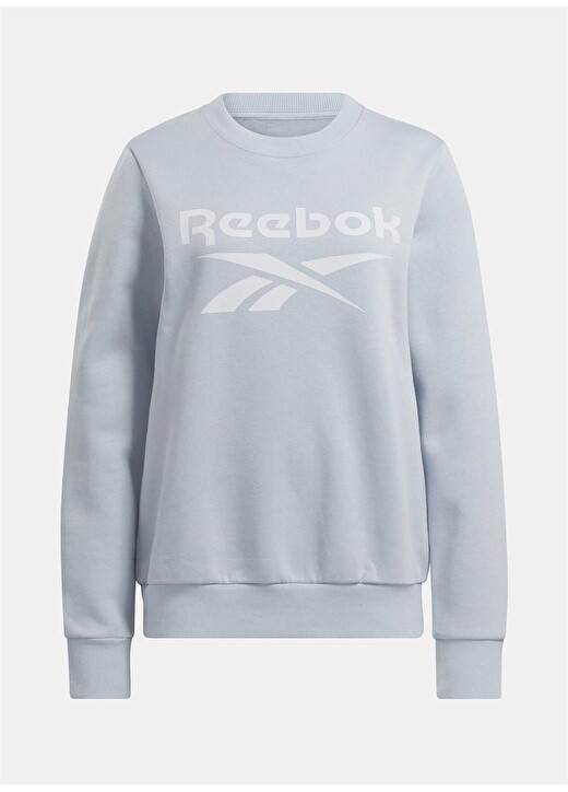 Голубой женский свитшот с круглым воротником Reebok