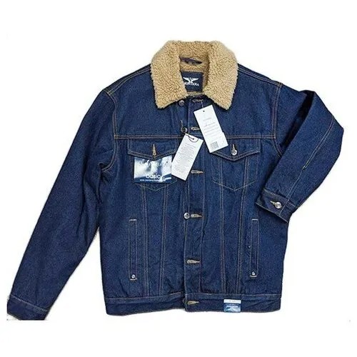 Джинсовая куртка Montana, демисезон/зима, силуэт свободный, утепленная, размер XL, синий