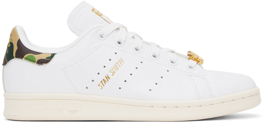 Белые кроссовки adidas Originals Edition Stan Smith Bape
