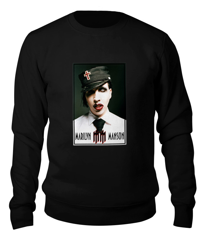 Свитшот унисекс Printio Marilyn manson черный M