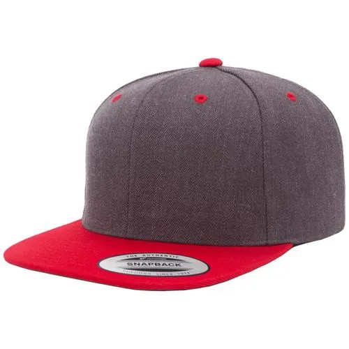Кепка FlexFit 6089MT - Classic Snapback Dark Heather/Red