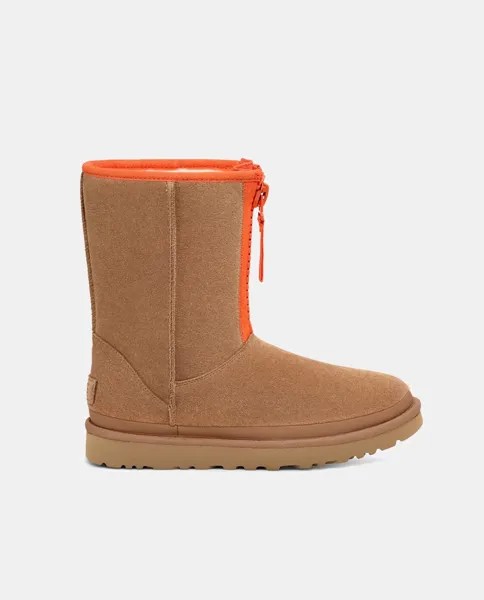 Женские угги Classic Short на молнии UGG, коричневый