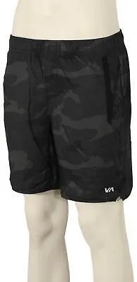 Спортивные шорты RVCA Yogger — черный камуфляж — новинка