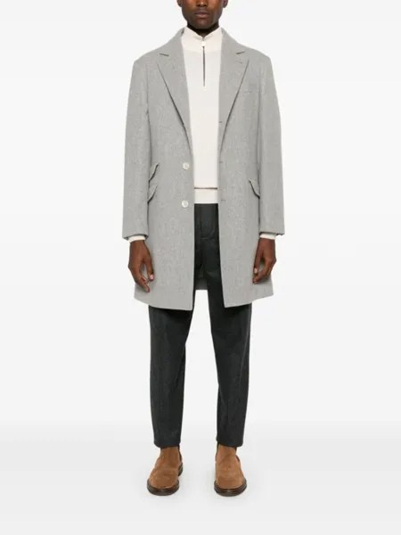 Brunello Cucinelli брюки из натуральной шерсти, серый