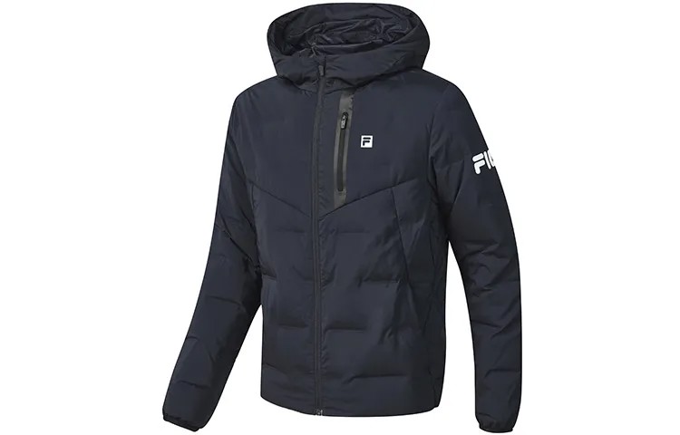 Спортивная куртка-пуховик мужская синяя Fila, синий
