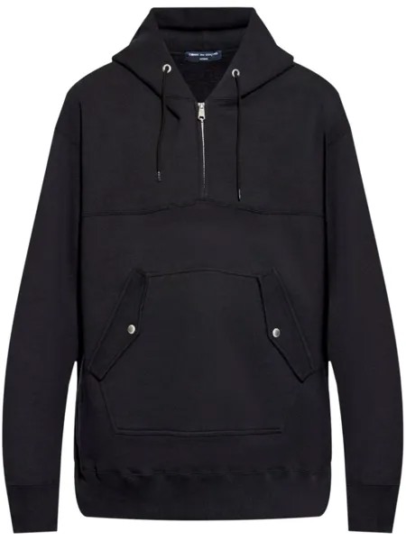 Comme des Garçons Homme Plus хлопковая толстовка с капюшоном, черный
