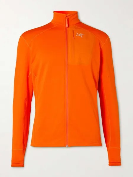 Куртка Delta Slim-Fit из эластичного джерси с логотипом ARC'TERYX, апельсиновый