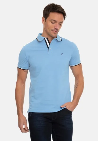 Рубашка-поло LOGO EMBROIDERY DETAIL ON THE CHEST Williot, цвет blue