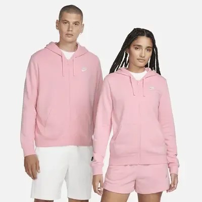 Худи Nike Sportswear Club Fleece, цвет Medium Soft Pink/White