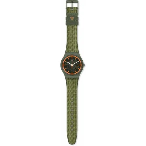Наручные часы swatch Наручные часы SWATCH ORANGEANDGREEN PAY! SVIG100-5300, зеленый