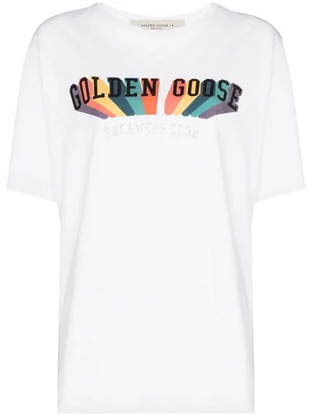 Golden Goose футболка с логотипом