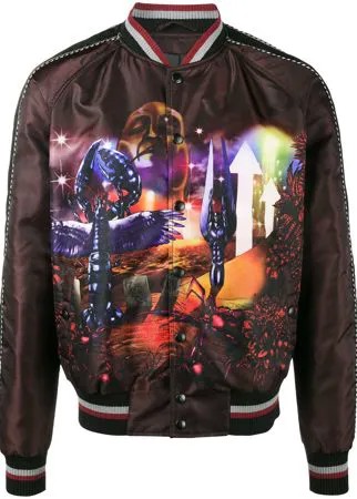 LANVIN бомбер с принтом 'Planet Scene'