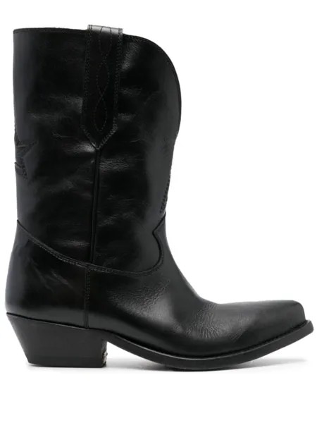 Golden Goose ковбойские сапоги, черный