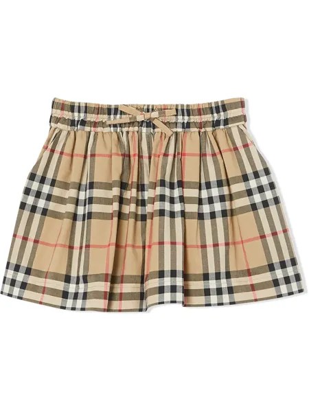 Burberry Kids шорты в клетку Vintage Check