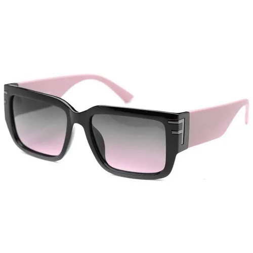 Солнцезащитные очки , квадратные, оправа: пластик, поляризационные, с защитой от УФ, для женщин, розовый