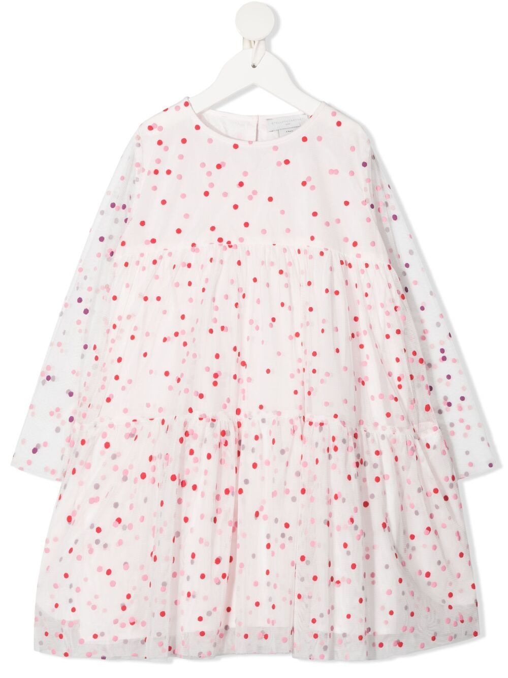 Stella McCartney Kids платье из тюля с вышивкой