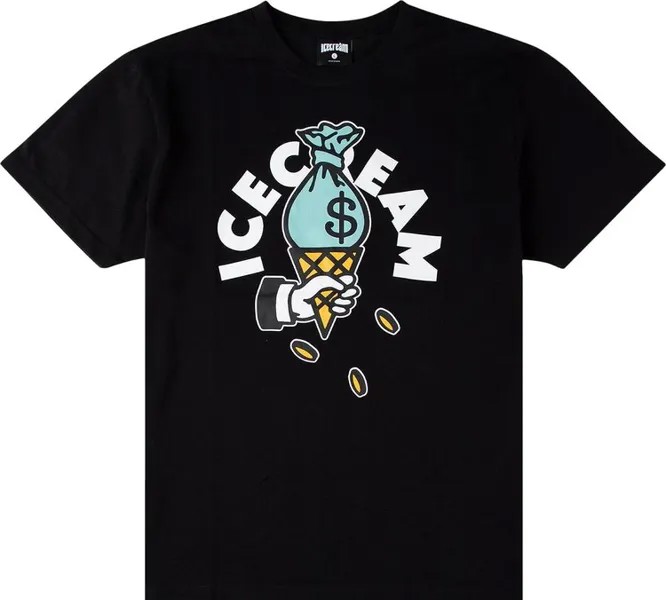 Футболка Icecream Cash Rules Short-Sleeve Tee 'Black', черный