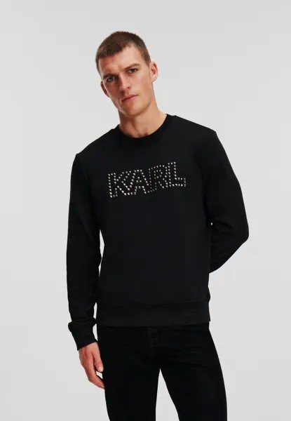 Толстовка STUDDED KARL LAGERFELD, цвет black